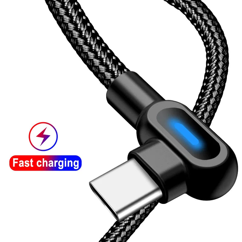 USB Cable Fast Charging 90 Degree - Martsgaia