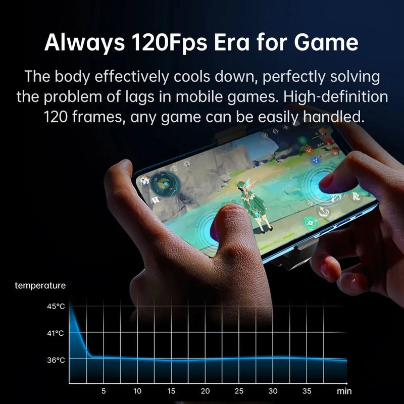 Phone Heat Dissipator With Temperature Display - Gaming Cooling - Martsgaia