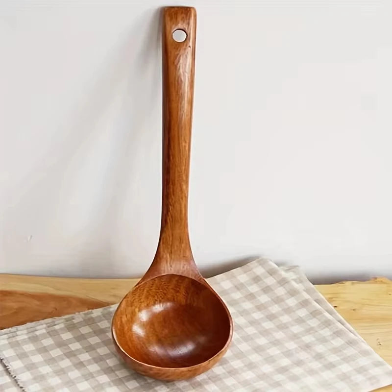 Natural Solid Wood Cooking Spoon – Beauty, Strength, Durability in Every Detail