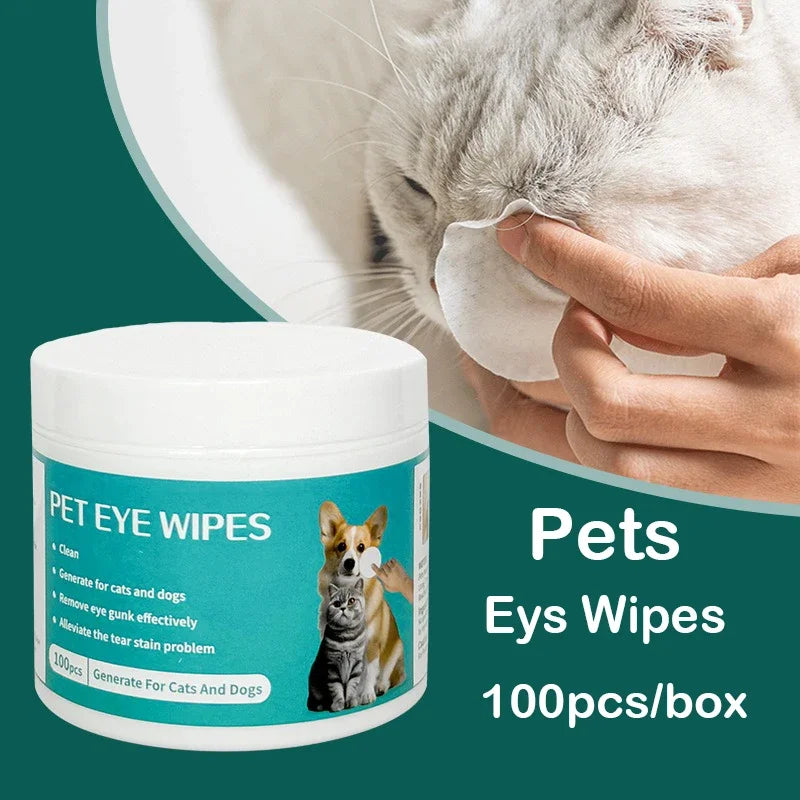 Pet Eye Wipes – Tear Stain Remover for Dogs and Cats