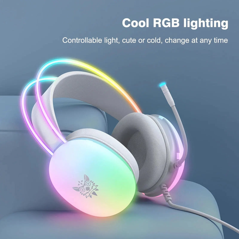 Headphone Gamer With RGB Lights - Martsgaia