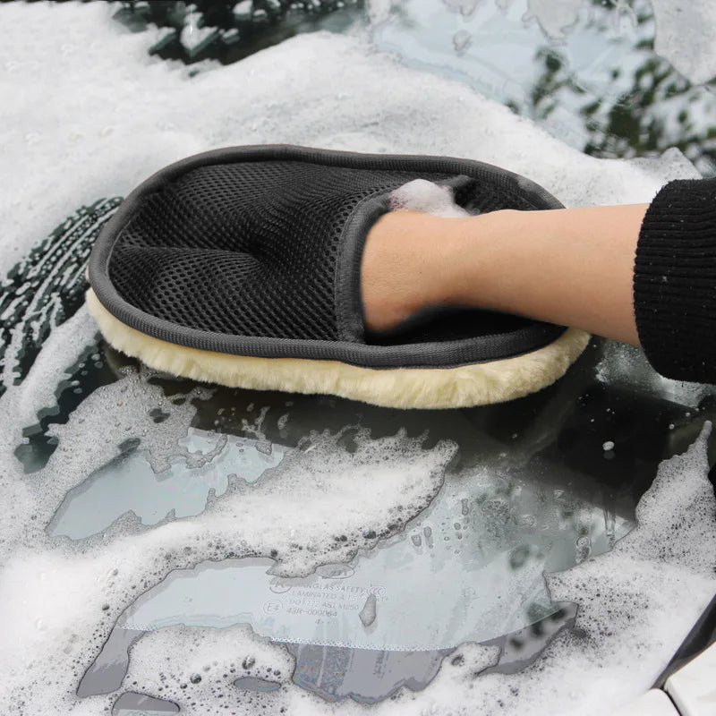 Affordable Microfiber Car Wash Glove – Scratch-Free Auto, Motorcycle & Home Cleaning Mitt