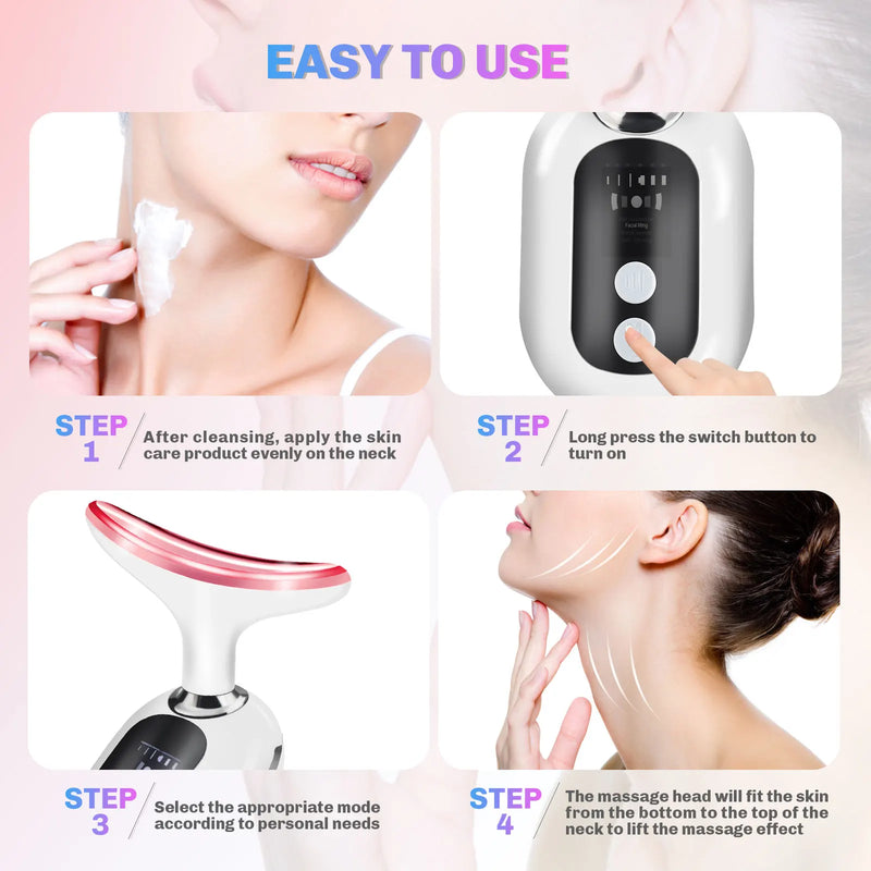 Electric Lifting Neck Beauty Massager - Skin Rejuvenation - Martsgaia