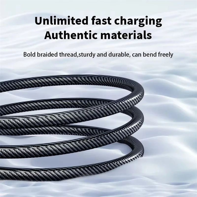Original High-Speed 6A USB-C Charging Cable with Digital LED Screen