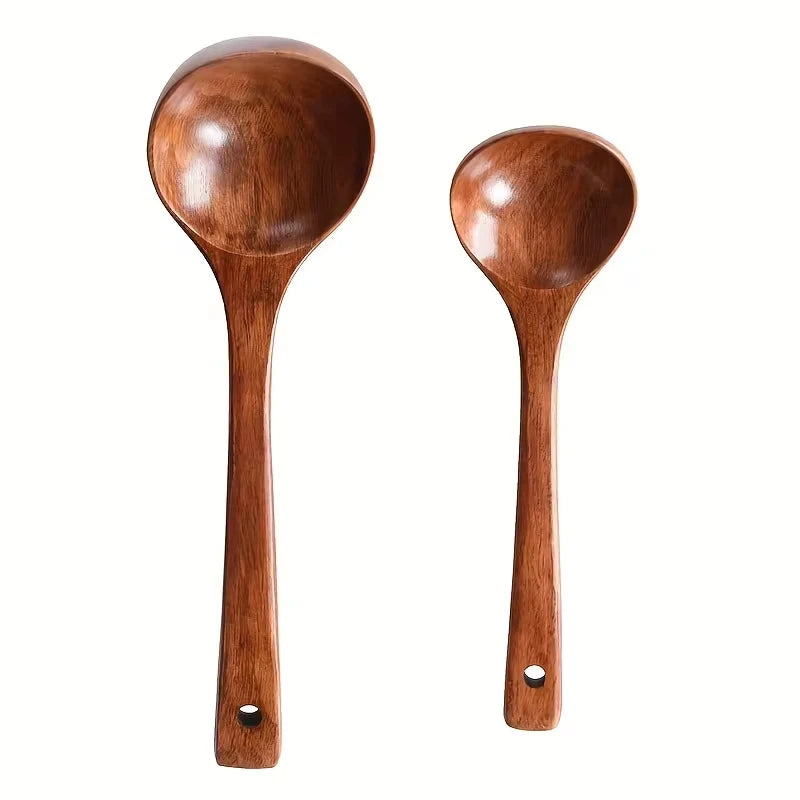 Natural Solid Wood Cooking Spoon – Beauty, Strength, Durability in Every Detail