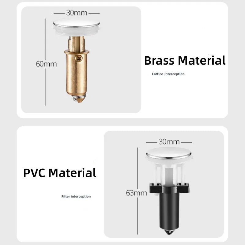 Filter Mesh Pop-Up Bounce Core Basin Drain - Martsgaia