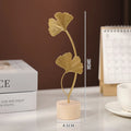 Nordic Gold Ginkgo Leaf Sculpture - Luxury Home & Office Decor Ornament