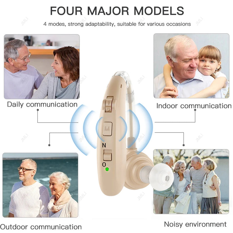 Digital BTE Hearing Aid Adjustable Tone Rechargeable - Martsgaia