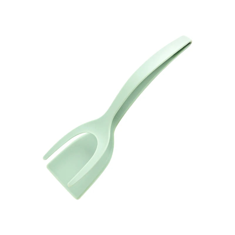 2 in 1 Silicone Nonstick Spatula Tong for Eggs, Pancakes & Meat