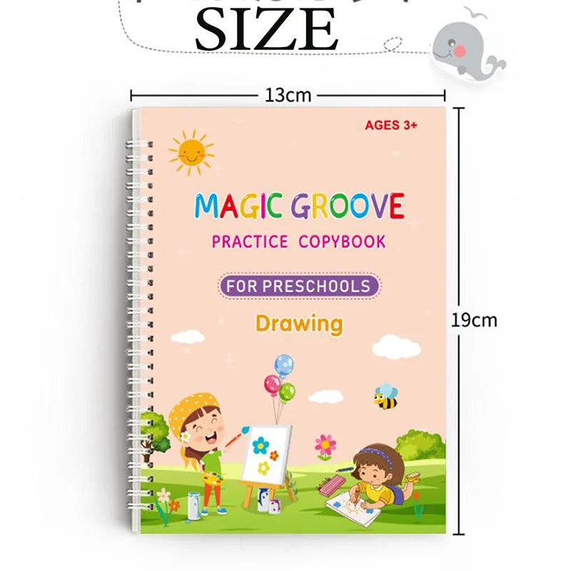 Magic Copybooks Children's Toy Writing Reusable - Martsgaia