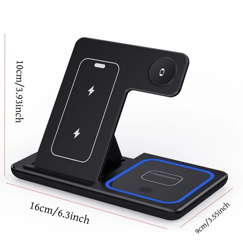 Fast Wireless Charger for iPhone, Apple Watch & AirPods