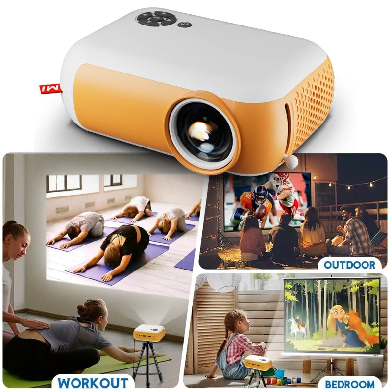 Mini Projector LED Home Theater 3D - Cinema Compatible USB Smart - Martsgaia