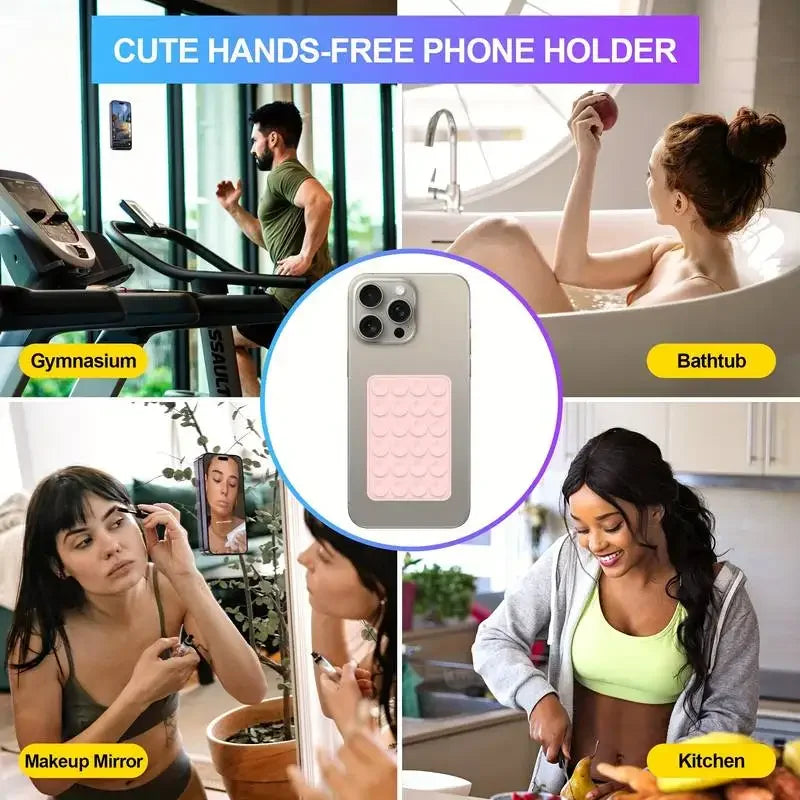 Silicone Suction Phone Holder – Strong Grip on Any Smooth Surface!