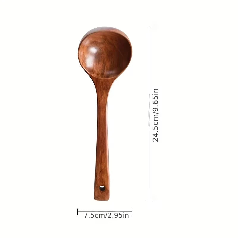 Natural Solid Wood Cooking Spoon – Beauty, Strength, Durability in Every Detail