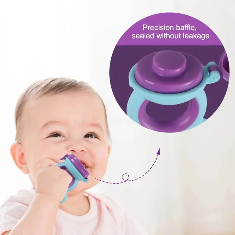 Silicone Baby Fruit Feeder Pacifier – Safe Teething Nipple Food Dispenser