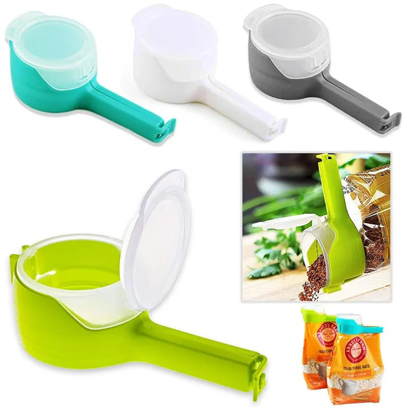 SnacLock™ – Reusable Spout Clips (Keeps It Fresh!)