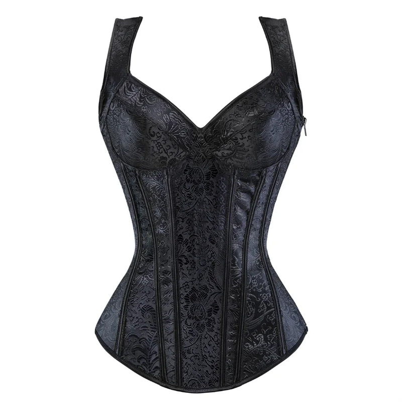 Enchanted Elegance Black Overbust Corset