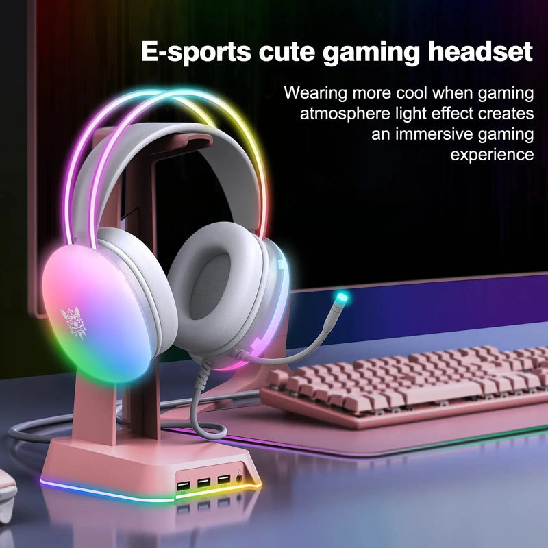 Headphone Gamer With RGB Lights - Martsgaia