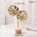 Nordic Gold Ginkgo Leaf Sculpture - Luxury Home & Office Decor Ornament