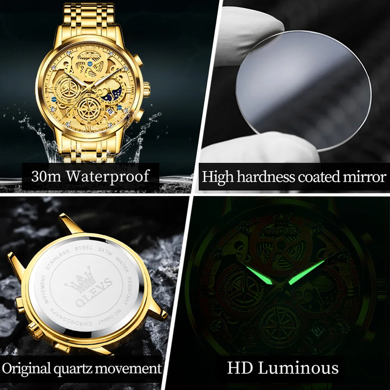 Original Men's Watches Luxury - Waterproof Quartz - Martsgaia