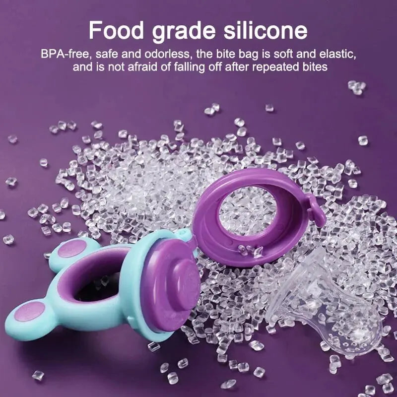 Silicone Baby Fruit Feeder Pacifier – Safe Teething Nipple Food Dispenser
