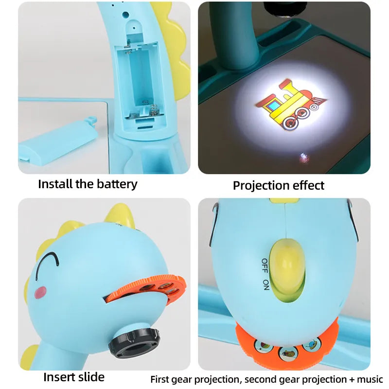 Educacional Children With Led Projector Drawing - Martsgaia