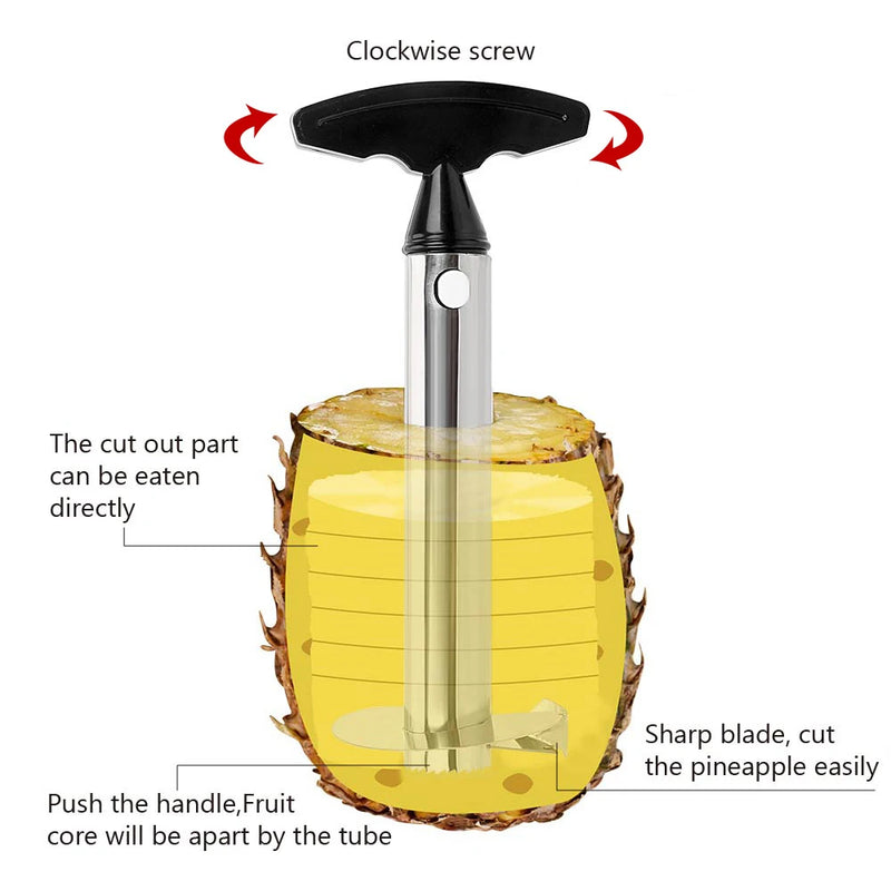 Knife Pineapple Peeler Spiralizer