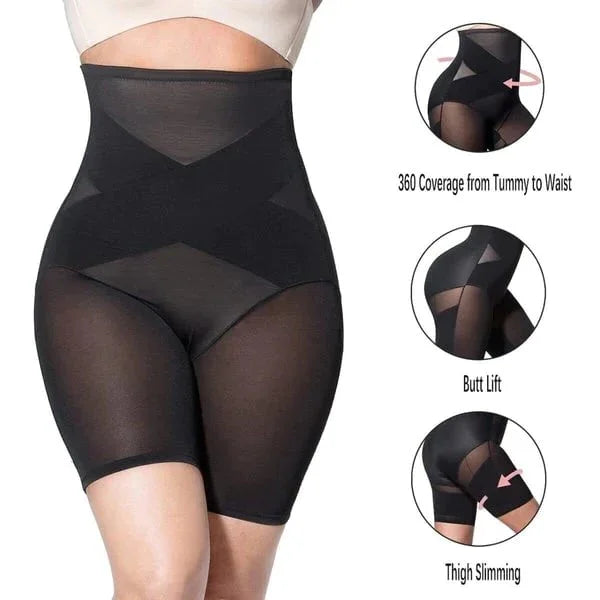 Cross Compression High Waisted Shaper Abs - Martsgaia