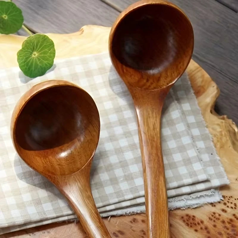 Natural Solid Wood Cooking Spoon – Beauty, Strength, Durability in Every Detail