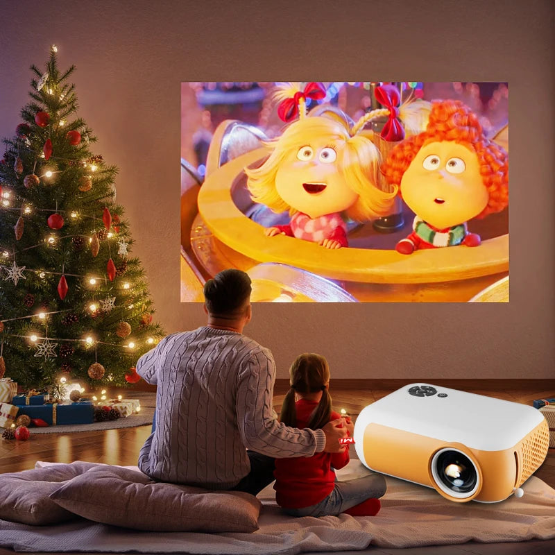 Mini Projector LED Home Theater 3D - Cinema Compatible USB Smart - Martsgaia