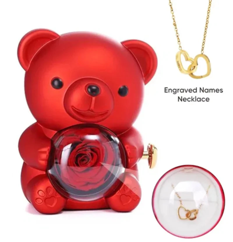 Teddy Bear Box with Necklace - Lovers SoulMate - Martsgaia