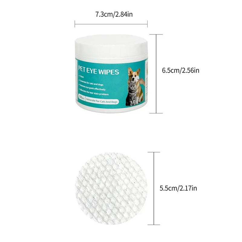 Pet Eye Wipes – Tear Stain Remover for Dogs and Cats
