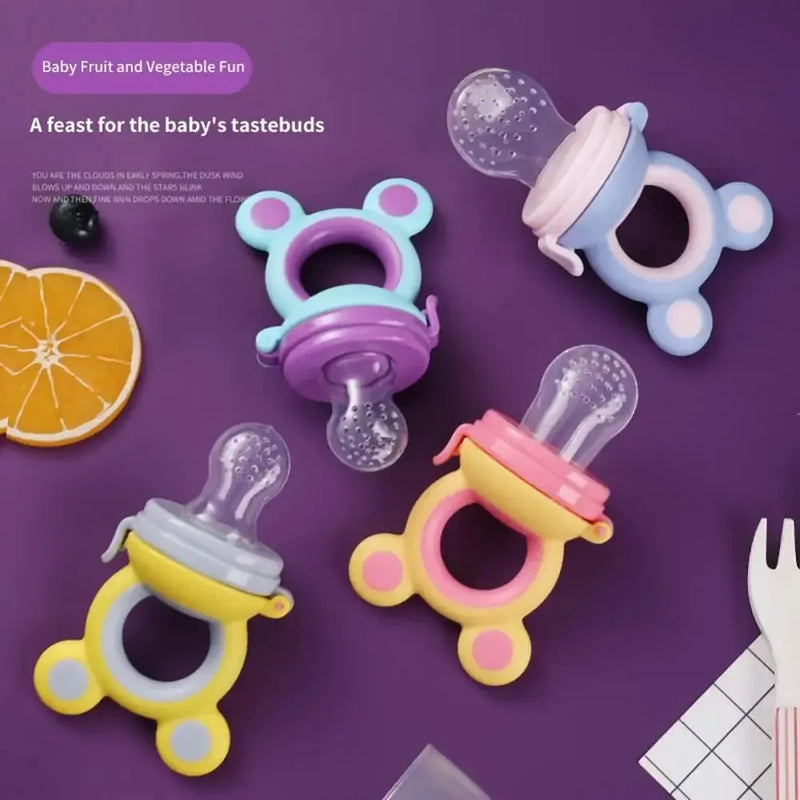 Silicone Baby Fruit Feeder Pacifier – Safe Teething Nipple Food Dispenser
