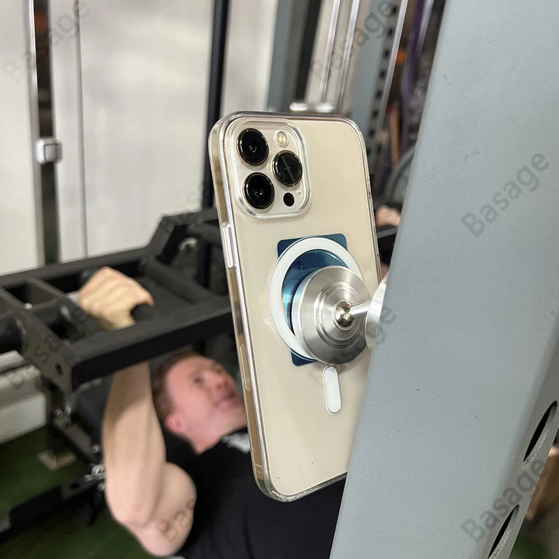 Gym Phone Holder - Strong Magnet - 360 Degree Rotation - Martsgaia