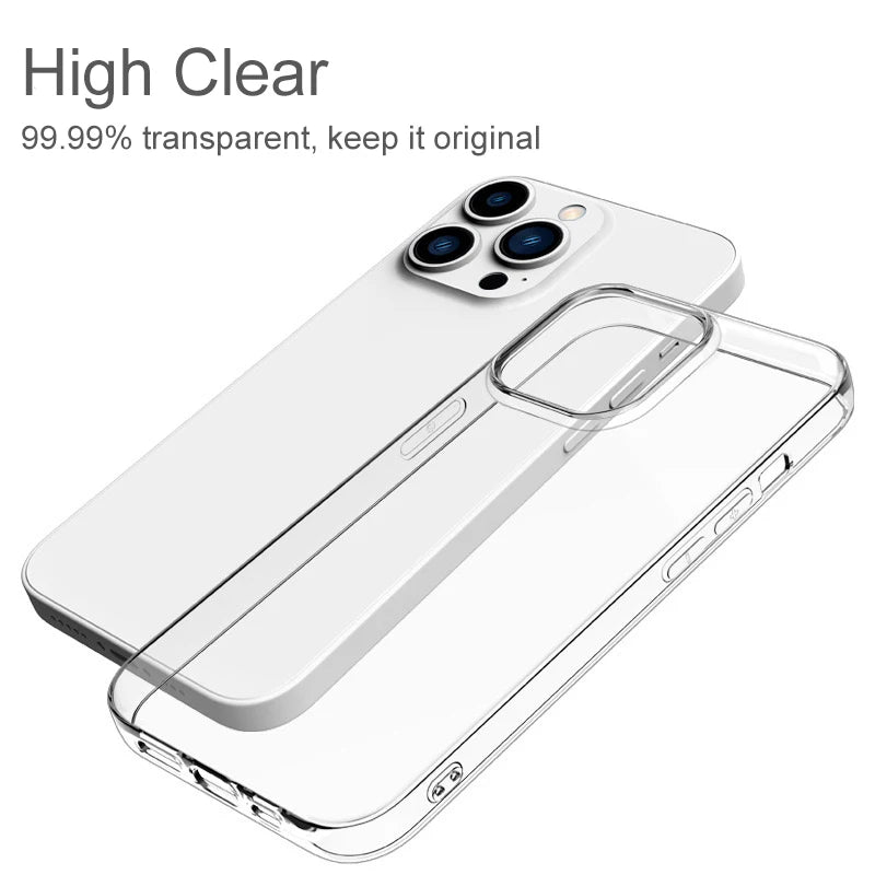 Thin Clear Silicone Case For iPhone - Martsgaia